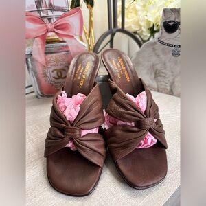 Donald J Pliner Brown Leather Women's Shoes